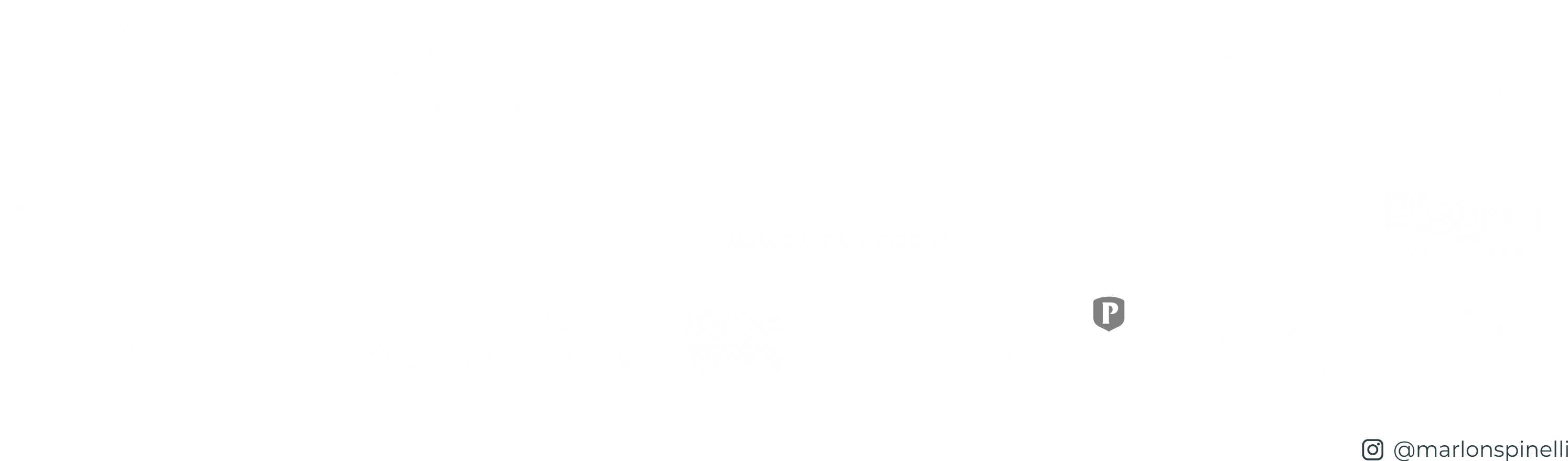 Marba, Eataly, Rabobank, Porto Seguro, Seara, Johnson e Johnson, ELLE, La Roche-Posay, Santander, Bisyou, CapOlivo, Grand Cru, Nestlé, Polenghi e JBS